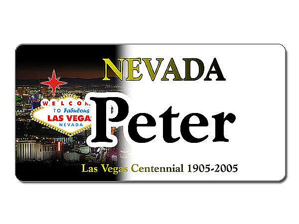 Bild von   nevada usa kennzeichen mit indjpg | Individuelle 🎁 persönliche 🎁 personalisierte Geschenke bedruckt ▪ bestickt ▪ graviert