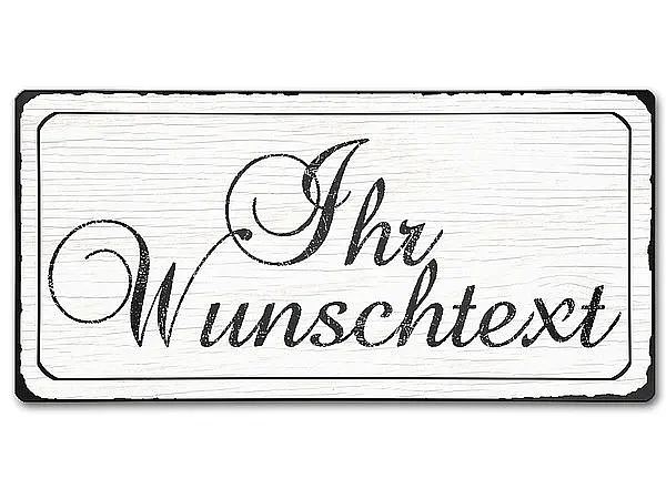 Bild von   vintage schild aus aluminium mjpg | Individuelle 🎁 persönliche 🎁 personalisierte Geschenke bedruckt ▪ bestickt ▪ graviert