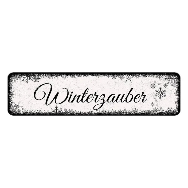 Bild von   schild schneefloeckchen mit wujpg | Individuelle 🎁 persönliche 🎁 personalisierte Geschenke bedruckt ▪ bestickt ▪ graviert