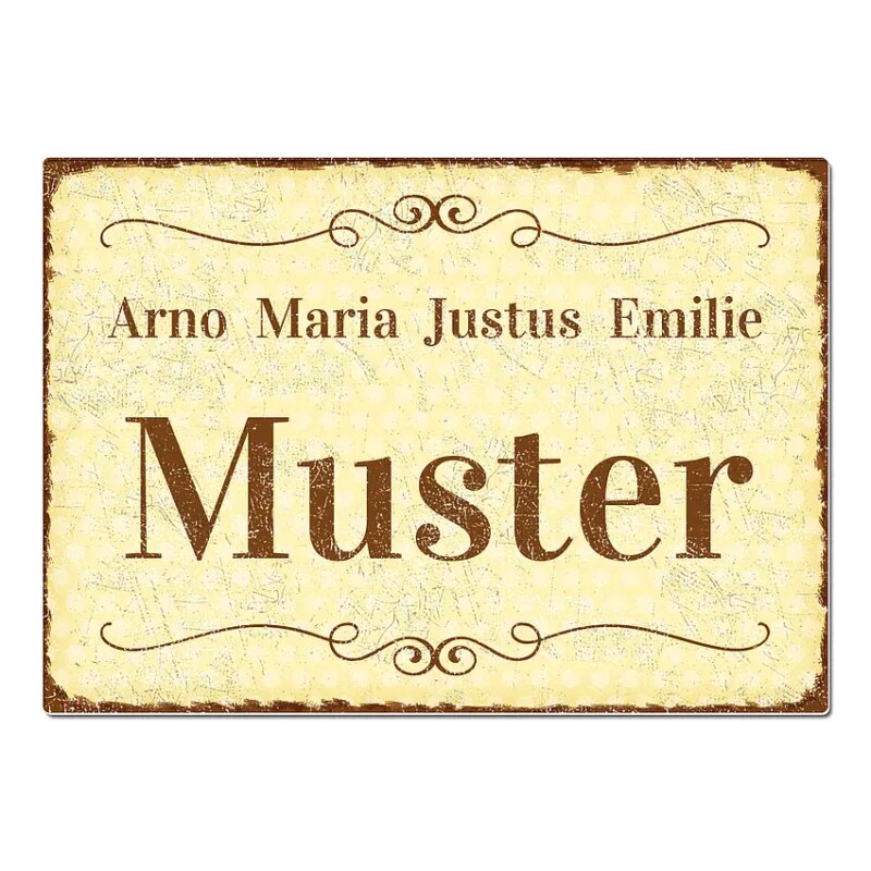 Bild von   tuerschild puenktchen mit wunsjpg | Individuelle 🎁 persönliche 🎁 personalisierte Geschenke bedruckt ▪ bestickt ▪ graviert