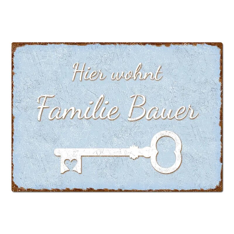 Bild von   dekoschild im vintage look mitjpg | Individuelle 🎁 persönliche 🎁 personalisierte Geschenke bedruckt ▪ bestickt ▪ graviert