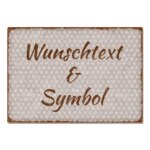 Bild von   tuerschild puenktchen mit wunsjpg | Individuelle 🎁 persönliche 🎁 personalisierte Geschenke bedruckt ▪ bestickt ▪ graviert