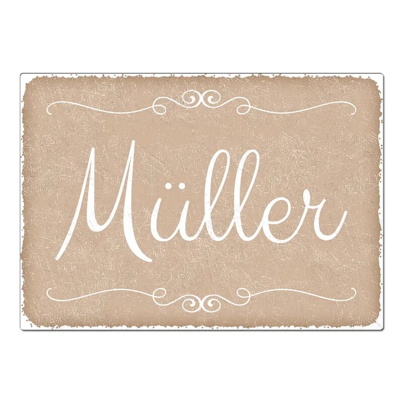 Bild von   vintage schild mit wunschtextjpg | Individuelle 🎁 persönliche 🎁 personalisierte Geschenke bedruckt ▪ bestickt ▪ graviert