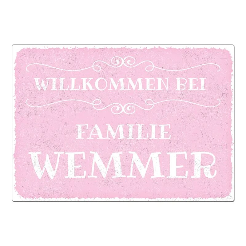 Bild von   vintage schild mit wunschtextjpg | Individuelle 🎁 persönliche 🎁 personalisierte Geschenke bedruckt ▪ bestickt ▪ graviert