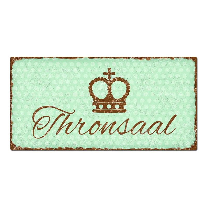 Bild von   vintage tuerschild puenktchenjpg | Individuelle 🎁 persönliche 🎁 personalisierte Geschenke bedruckt ▪ bestickt ▪ graviert