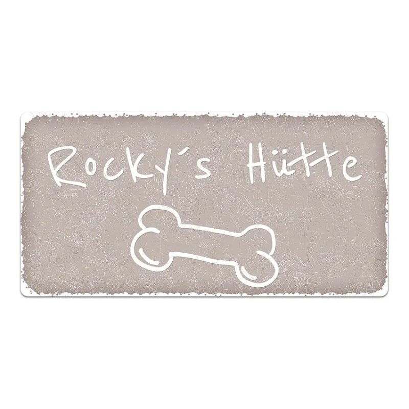 Bild von   vintage schild mit wunschtextjpg | Individuelle 🎁 persönliche 🎁 personalisierte Geschenke bedruckt ▪ bestickt ▪ graviert