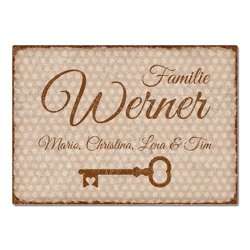 Bild von   puenktchen vintageschild mit wjpg | Individuelle 🎁 persönliche 🎁 personalisierte Geschenke bedruckt ▪ bestickt ▪ graviert