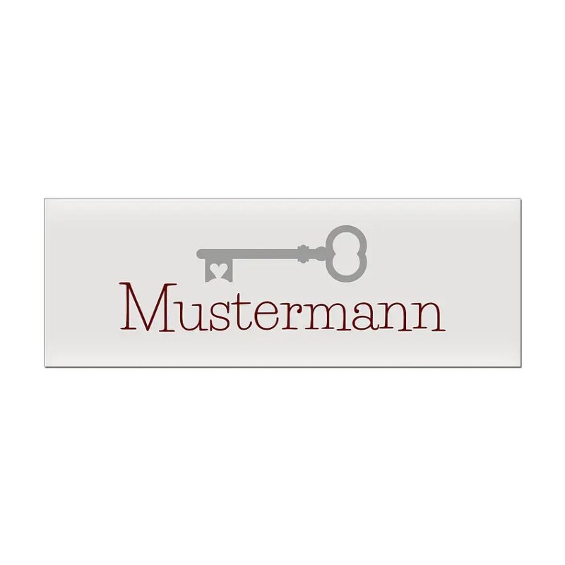 Bild von   namensschild aus aluminium mitjpg | Individuelle 🎁 persönliche 🎁 personalisierte Geschenke bedruckt ▪ bestickt ▪ graviert