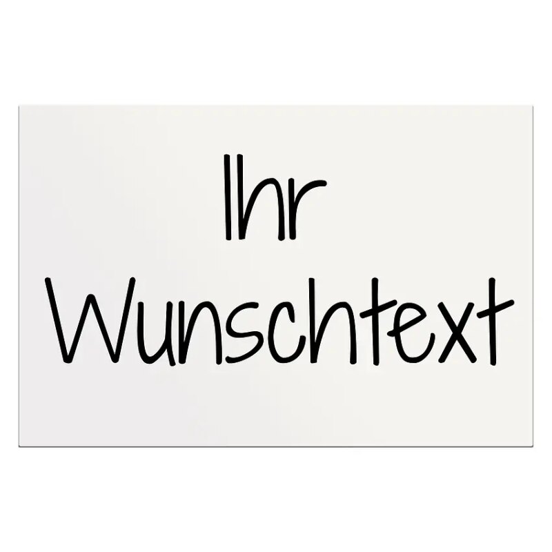 Bild von   dibondschild mit wunschtext injpg | Individuelle 🎁 persönliche 🎁 personalisierte Geschenke bedruckt ▪ bestickt ▪ graviert