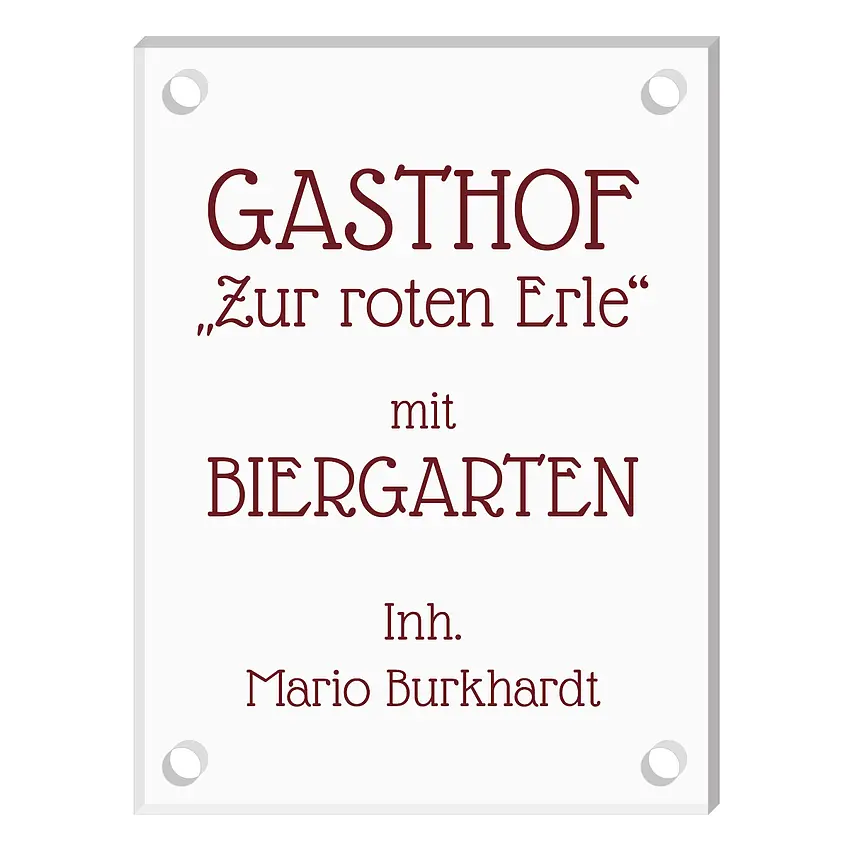 Bild von   schild aus acrylglas mit wunscjpg | Individuelle 🎁 persönliche 🎁 personalisierte Geschenke bedruckt ▪ bestickt ▪ graviert