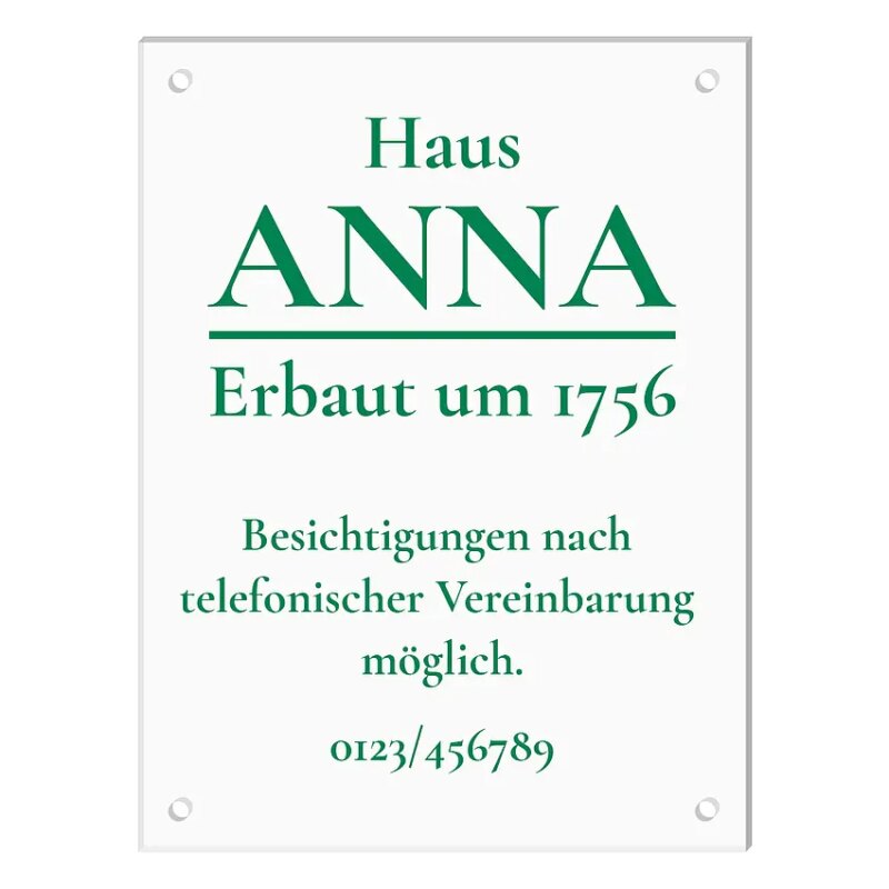 Bild von   schild aus acrylglas mit wunscjpg | Individuelle 🎁 persönliche 🎁 personalisierte Geschenke bedruckt ▪ bestickt ▪ graviert