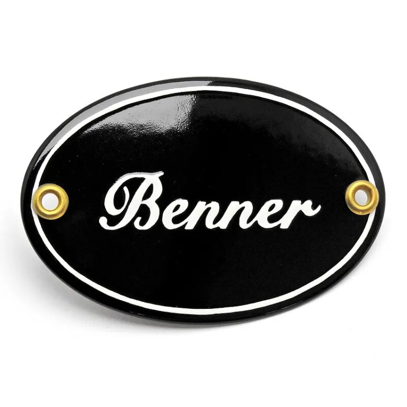 Bild von   ovales emaille tuerschild mitjpg | Individuelle 🎁 persönliche 🎁 personalisierte Geschenke bedruckt ▪ bestickt ▪ graviert