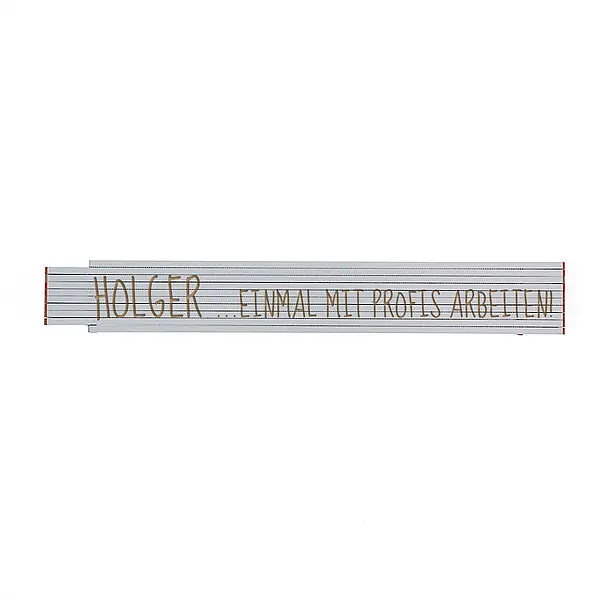 Bild von   zollstock mit name einmajpg | Individuelle 🎁 persönliche 🎁 personalisierte Geschenke bedruckt ▪ bestickt ▪ graviert