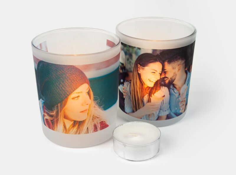 Bild von   glas windlicht mit fotojpg | Individuelle 🎁 persönliche 🎁 personalisierte Geschenke bedruckt ▪ bestickt ▪ graviert