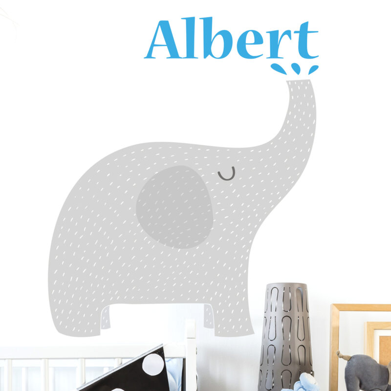 Bild von   wandtattoo elefant mit namenjpg | Individuelle 🎁 persönliche 🎁 personalisierte Geschenke bedruckt ▪ bestickt ▪ graviert