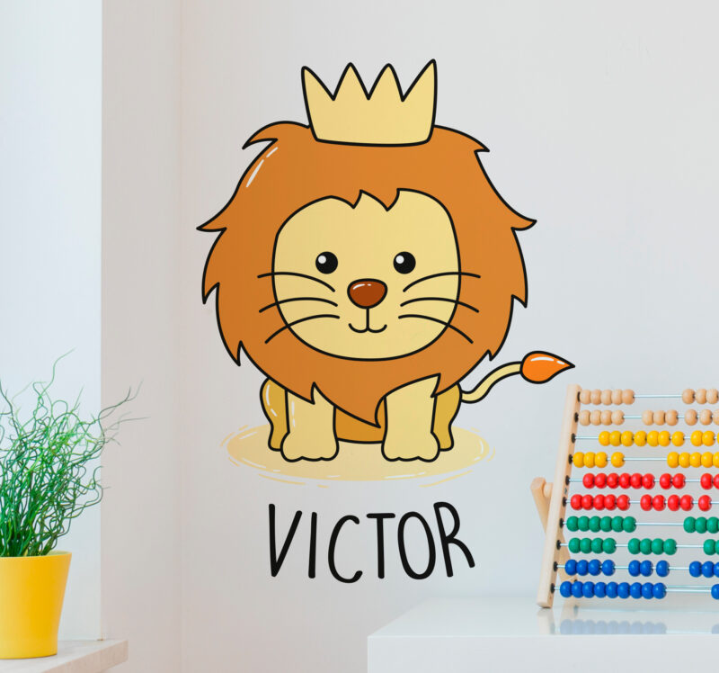 Bild von   baby loewe zeichnung wildtierjpg | Individuelle 🎁 persönliche 🎁 personalisierte Geschenke bedruckt ▪ bestickt ▪ graviert
