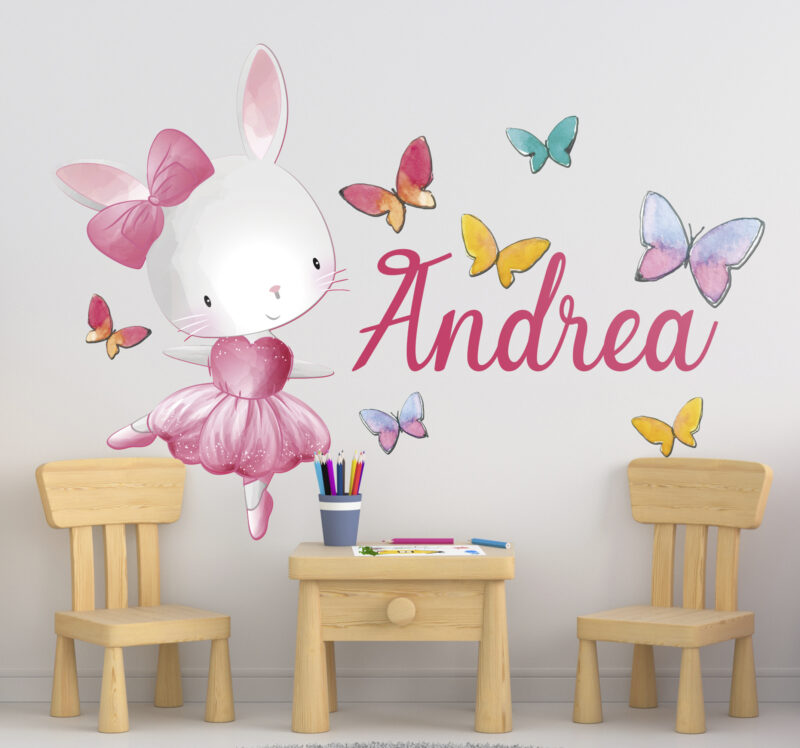 Bild von   haeschen tanzt ballett mit namjpg | Individuelle 🎁 persönliche 🎁 personalisierte Geschenke bedruckt ▪ bestickt ▪ graviert