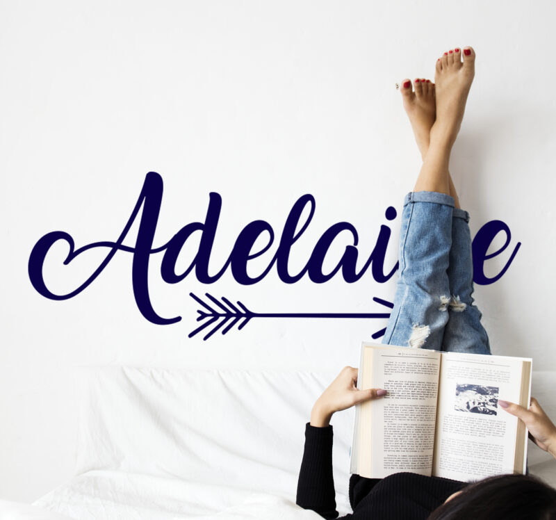 Bild von   pfeil mit namen wandtattoojpg | Individuelle 🎁 persönliche 🎁 personalisierte Geschenke bedruckt ▪ bestickt ▪ graviert