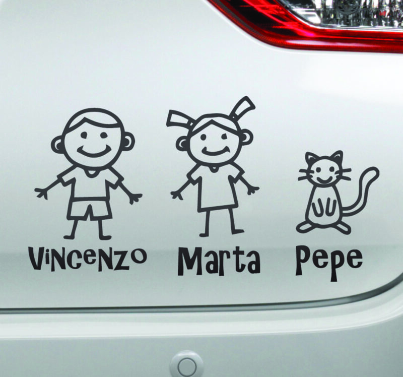Bild von   baby autoaufkleber strichmaennjpg | Individuelle 🎁 persönliche 🎁 personalisierte Geschenke bedruckt ▪ bestickt ▪ graviert