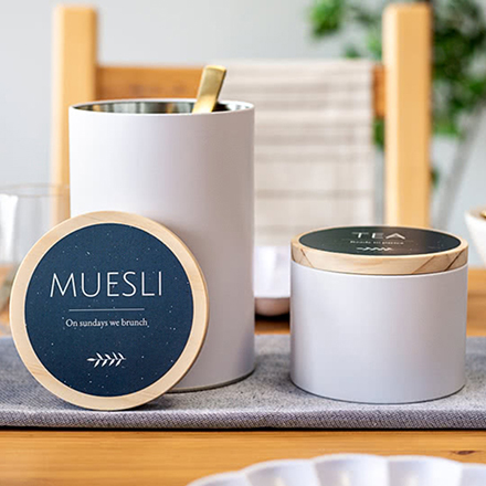 Bild von   vorratsdose mit graviertem holjpg | Individuelle 🎁 persönliche 🎁 personalisierte Geschenke bedruckt ▪ bestickt ▪ graviert