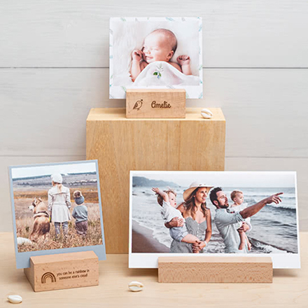 Bild von   fotos hochformat im holzaufstejpg | Individuelle 🎁 persönliche 🎁 personalisierte Geschenke bedruckt ▪ bestickt ▪ graviert