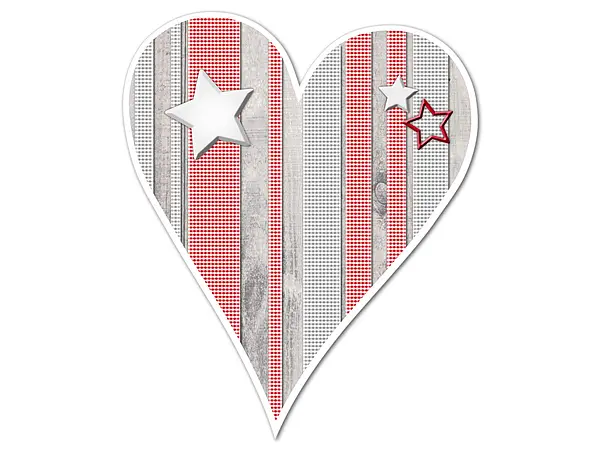 Bild von   huettendeko herz mit sternenjpg | Individuelle 🎁 persönliche 🎁 personalisierte Geschenke bedruckt ▪ bestickt ▪ graviert
