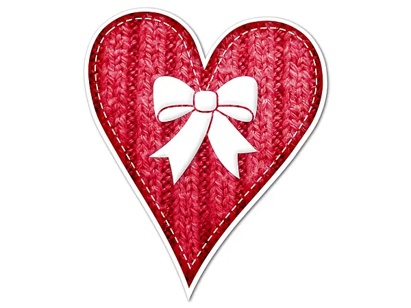 Bild von   huettendeko herz mit strickmusjpg | Individuelle 🎁 persönliche 🎁 personalisierte Geschenke bedruckt ▪ bestickt ▪ graviert