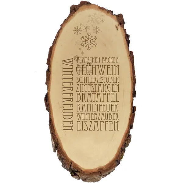 Bild von   baumscheibe mit gravur als weijpg | Individuelle 🎁 persönliche 🎁 personalisierte Geschenke bedruckt ▪ bestickt ▪ graviert