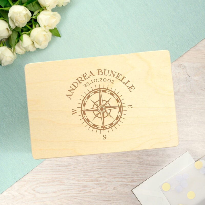 Bild von   erinnerungsbox mit gravur kojpg | Individuelle 🎁 persönliche 🎁 personalisierte Geschenke bedruckt ▪ bestickt ▪ graviert