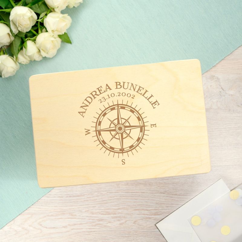 Bild von   erinnerungsbox mit gravur kojpg | Individuelle 🎁 persönliche 🎁 personalisierte Geschenke bedruckt ▪ bestickt ▪ graviert