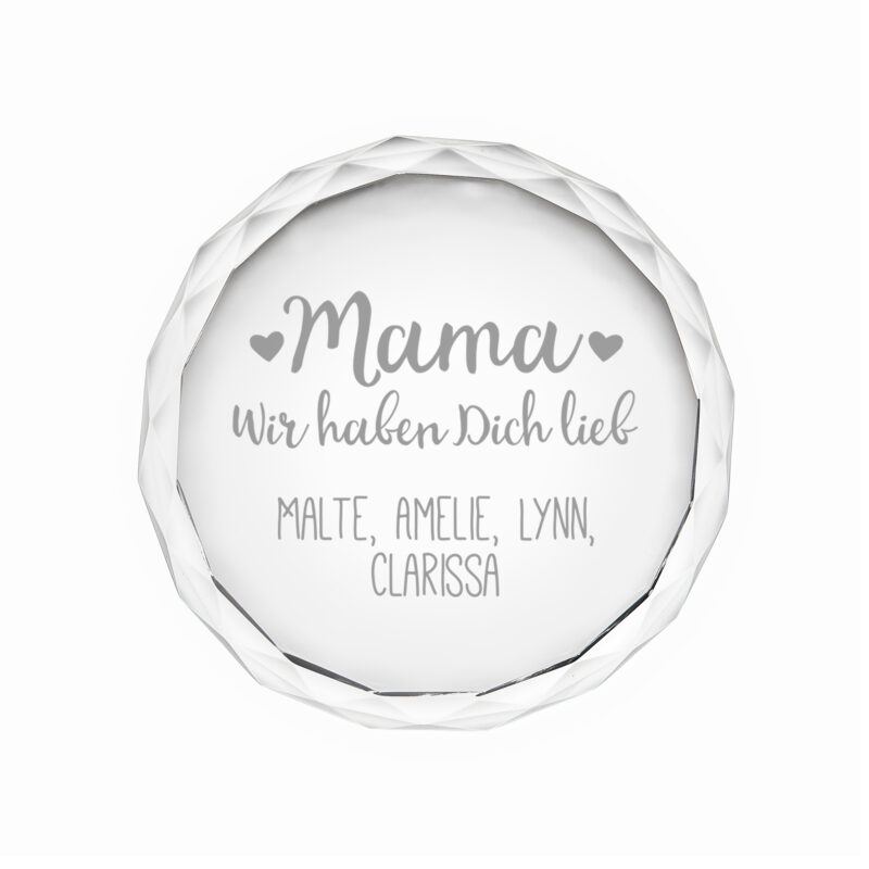 Bild von   diamant kristall mit gravurjpg | Individuelle 🎁 persönliche 🎁 personalisierte Geschenke bedruckt ▪ bestickt ▪ graviert