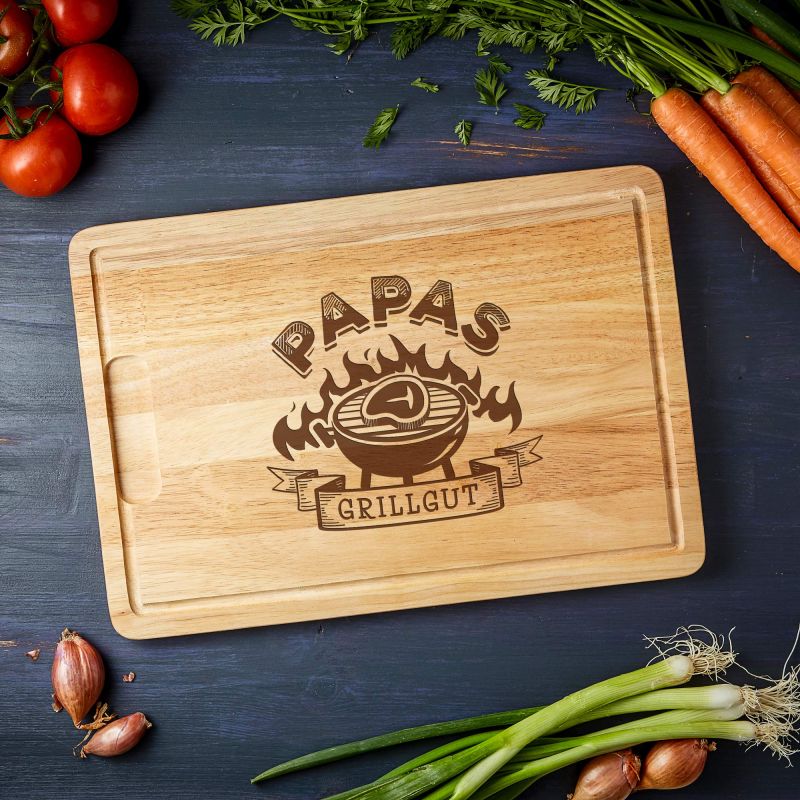 Bild von   schneidebrett mit gravur papjpg | Individuelle 🎁 persönliche 🎁 personalisierte Geschenke bedruckt ▪ bestickt ▪ graviert