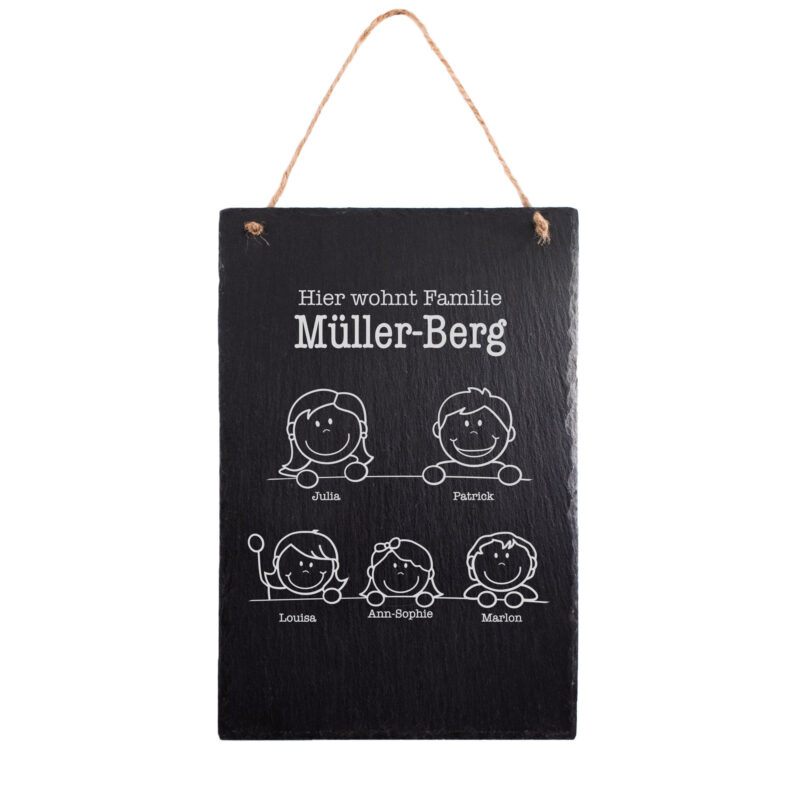 Bild von   personalisierte schiefertafeljpg | Individuelle 🎁 persönliche 🎁 personalisierte Geschenke bedruckt ▪ bestickt ▪ graviert