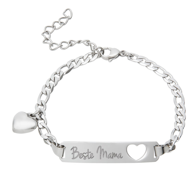 Bild von   silber armband mit gravur fuerjpg | Individuelle 🎁 persönliche 🎁 personalisierte Geschenke bedruckt ▪ bestickt ▪ graviert