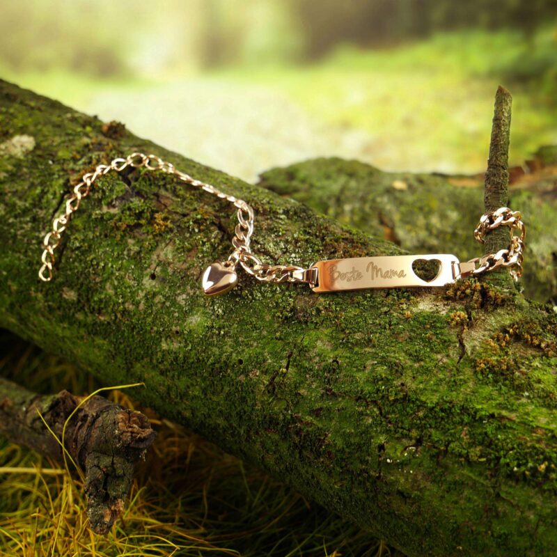 Bild von   rosegold armband mit gravur fjpg | Individuelle 🎁 persönliche 🎁 personalisierte Geschenke bedruckt ▪ bestickt ▪ graviert