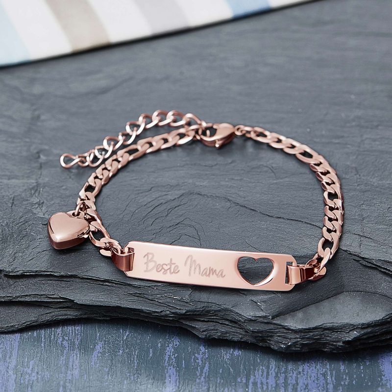 Bild von   rosegold armband mit gravur fjpg | Individuelle 🎁 persönliche 🎁 personalisierte Geschenke bedruckt ▪ bestickt ▪ graviert