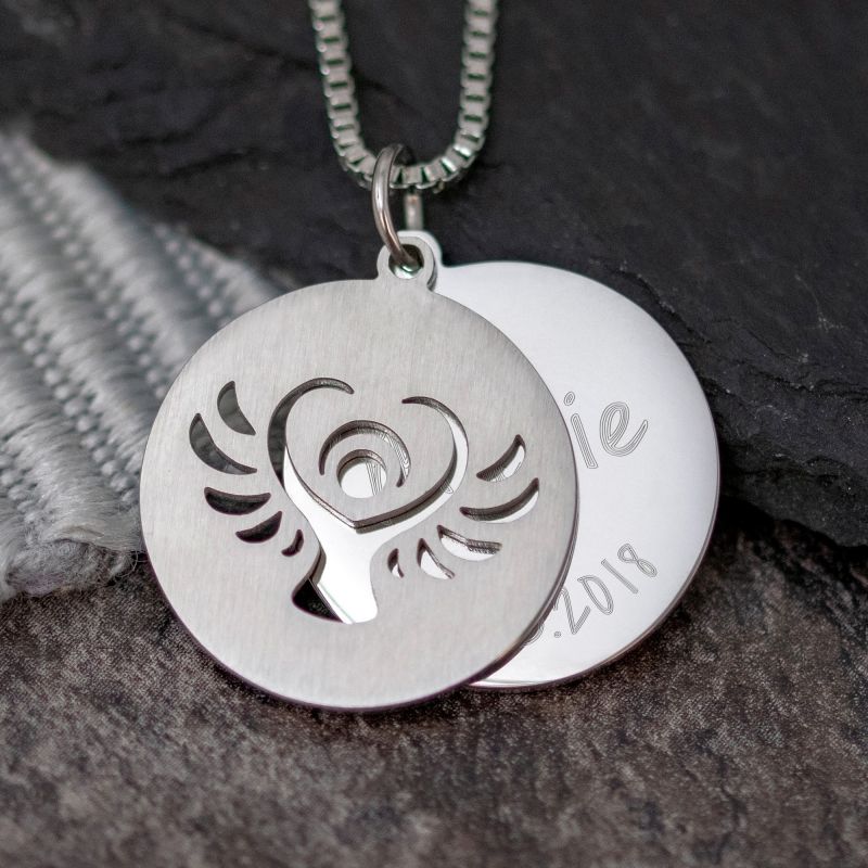 Bild von   halskette mit gravur schutzejpg | Individuelle 🎁 persönliche 🎁 personalisierte Geschenke bedruckt ▪ bestickt ▪ graviert