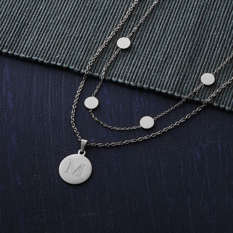 Bild von   set layering kette und halskjpg | Individuelle 🎁 persönliche 🎁 personalisierte Geschenke bedruckt ▪ bestickt ▪ graviert