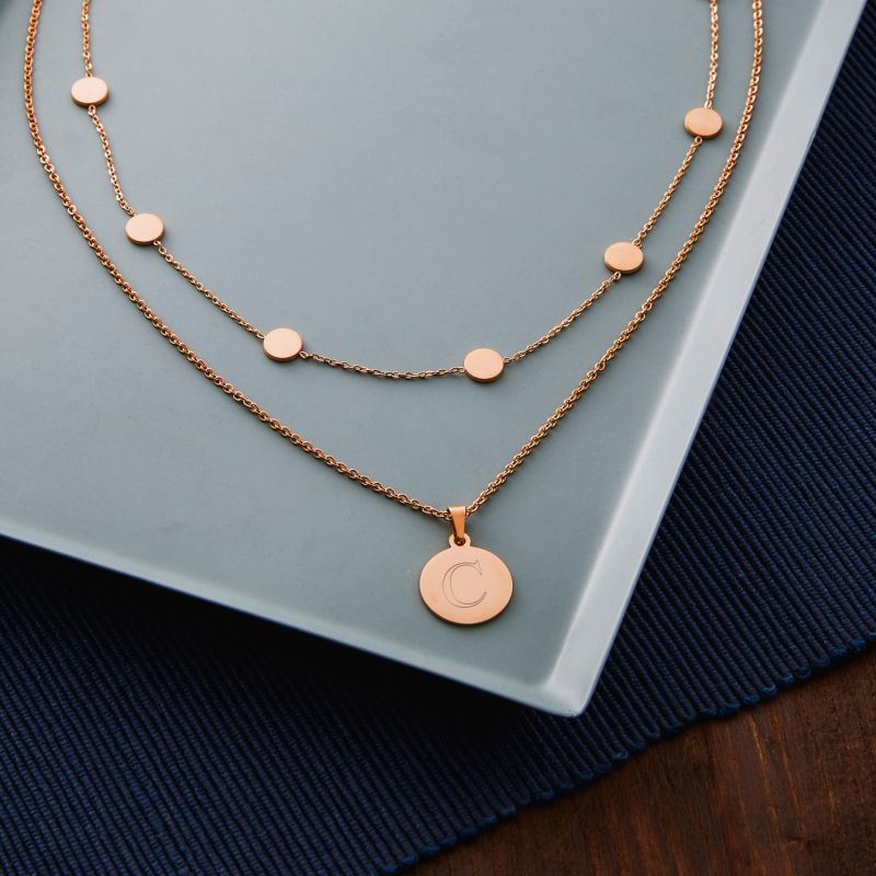 Bild von   set layering kette und halskjpg | Individuelle 🎁 persönliche 🎁 personalisierte Geschenke bedruckt ▪ bestickt ▪ graviert