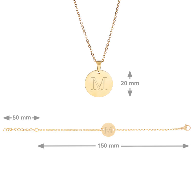 Bild von   set kette und armkettchen mijpg | Individuelle 🎁 persönliche 🎁 personalisierte Geschenke bedruckt ▪ bestickt ▪ graviert