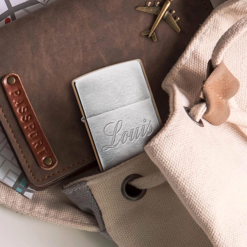 Bild von   personalisiertes zippo feuerzejpg | Individuelle 🎁 persönliche 🎁 personalisierte Geschenke bedruckt ▪ bestickt ▪ graviert