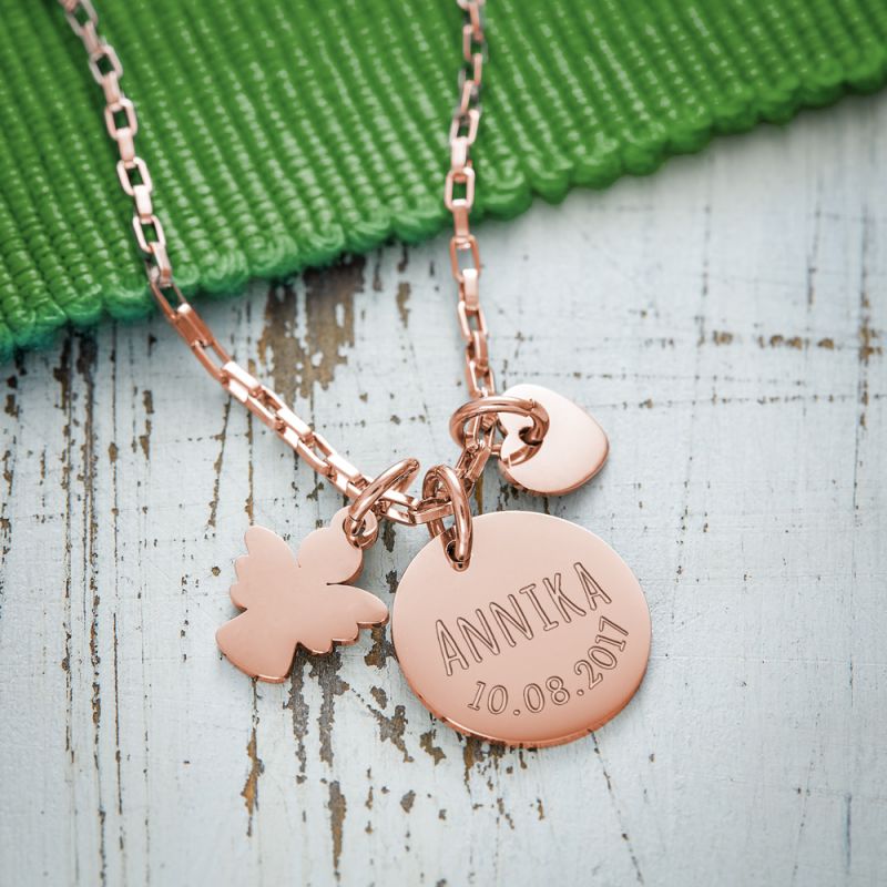 Bild von   kette mit gravur anhaenger hjpg | Individuelle 🎁 persönliche 🎁 personalisierte Geschenke bedruckt ▪ bestickt ▪ graviert