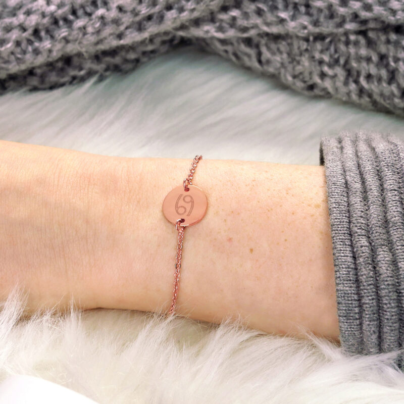 Bild von   armkettchen in rosegold mit ijpg | Individuelle 🎁 persönliche 🎁 personalisierte Geschenke bedruckt ▪ bestickt ▪ graviert