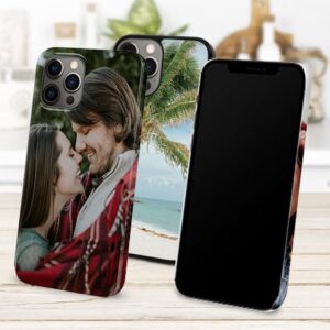 iPhone 12 Pro Max Design-Hülle selbst gestalten mit eigenem Foto - "Classic" Hülle - Hochformat - Ohne Vorlage gestalten