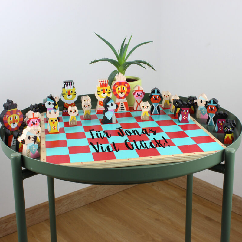 Bild von   mein erstes schachspiel mit pejpg | Individuelle 🎁 persönliche 🎁 personalisierte Geschenke bedruckt ▪ bestickt ▪ graviert