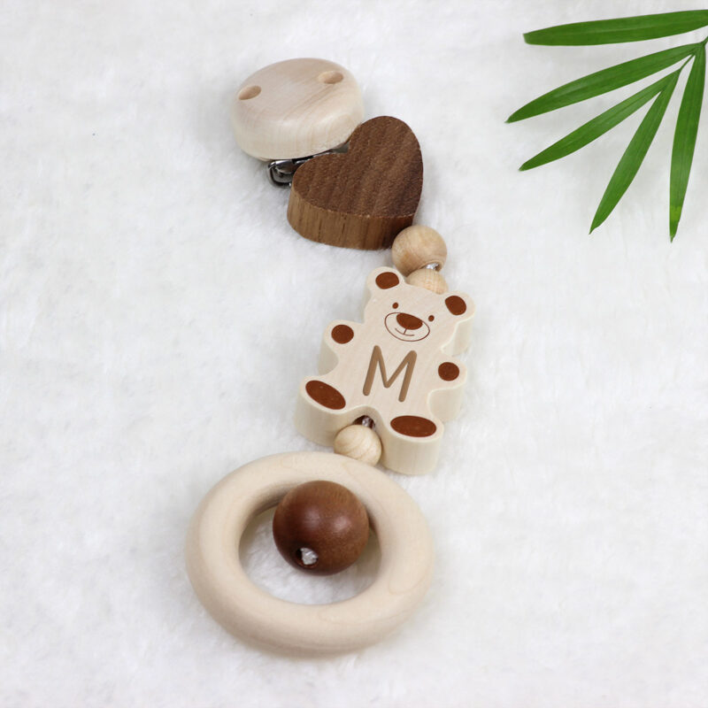 Bild von   holz kinderwagenanhnger teddyjpg | Individuelle 🎁 persönliche 🎁 personalisierte Geschenke bedruckt ▪ bestickt ▪ graviert
