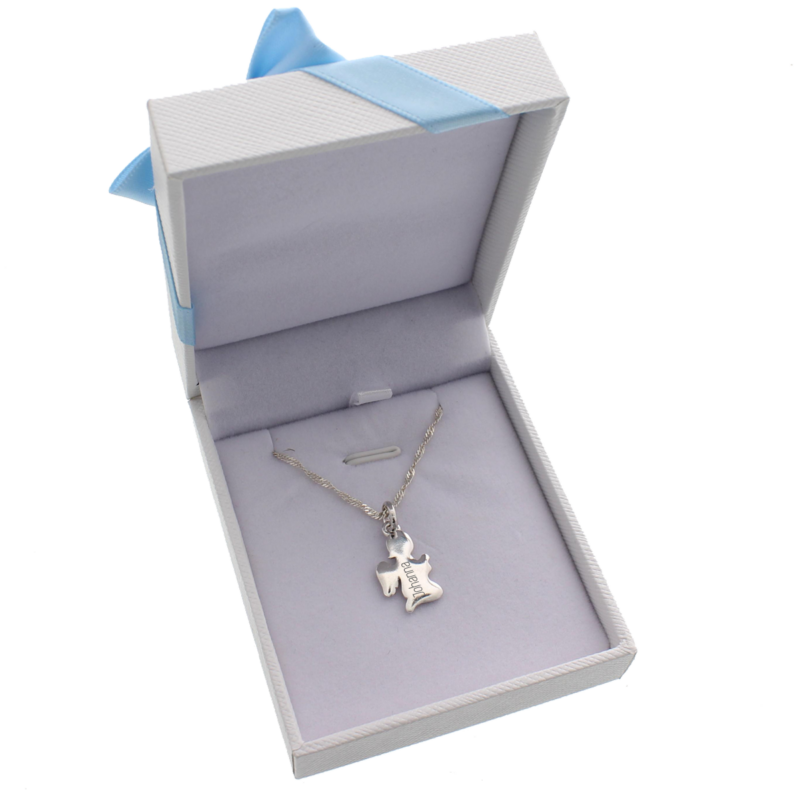 Bild von   schutzengel kette er silberpng | Individuelle 🎁 persönliche 🎁 personalisierte Geschenke bedruckt ▪ bestickt ▪ graviert