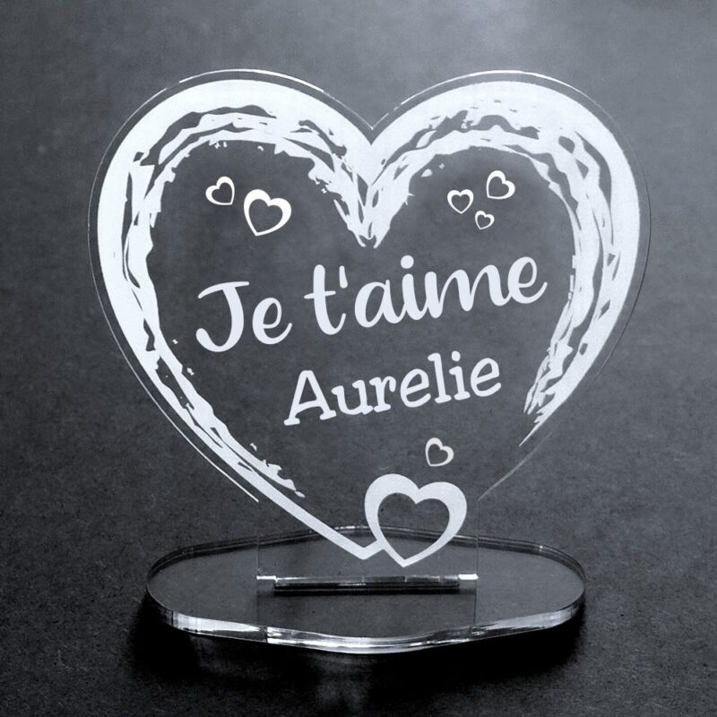 Bild von   acryl herz ich liebe dich najpg | Individuelle 🎁 persönliche 🎁 personalisierte Geschenke bedruckt ▪ bestickt ▪ graviert