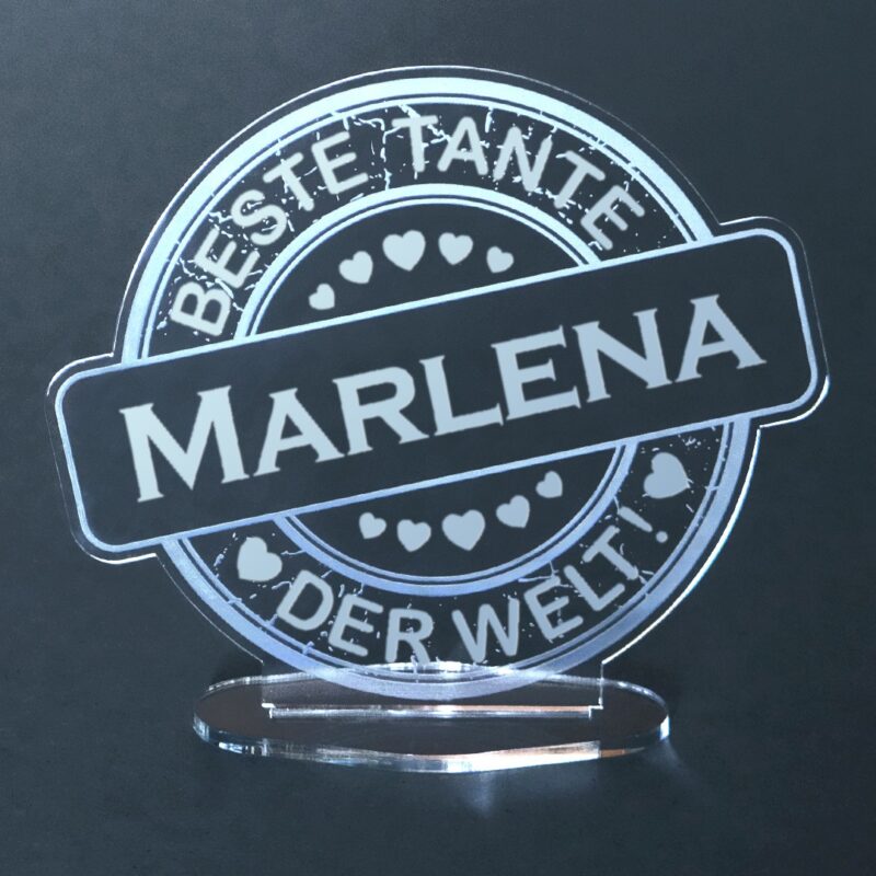 Bild von   acryl button mit namensgravurjpg | Individuelle 🎁 persönliche 🎁 personalisierte Geschenke bedruckt ▪ bestickt ▪ graviert