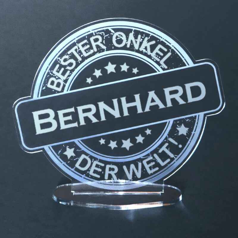 Bild von   acryl button mit namensgravurjpg | Individuelle 🎁 persönliche 🎁 personalisierte Geschenke bedruckt ▪ bestickt ▪ graviert